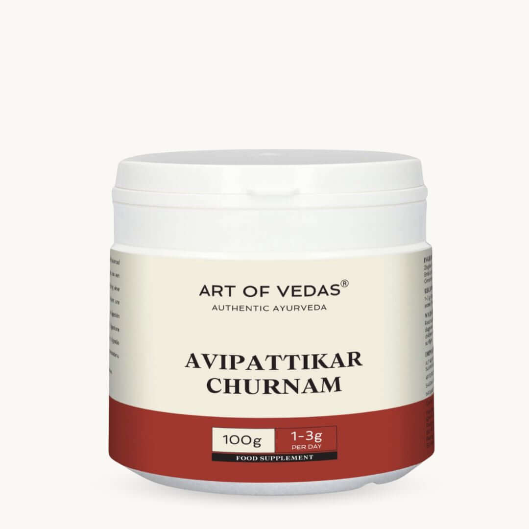Art of Vedas Avipattikar Churnam 100g - Ayurvedic Food Supplement for Digestive Health and Acidity Relief