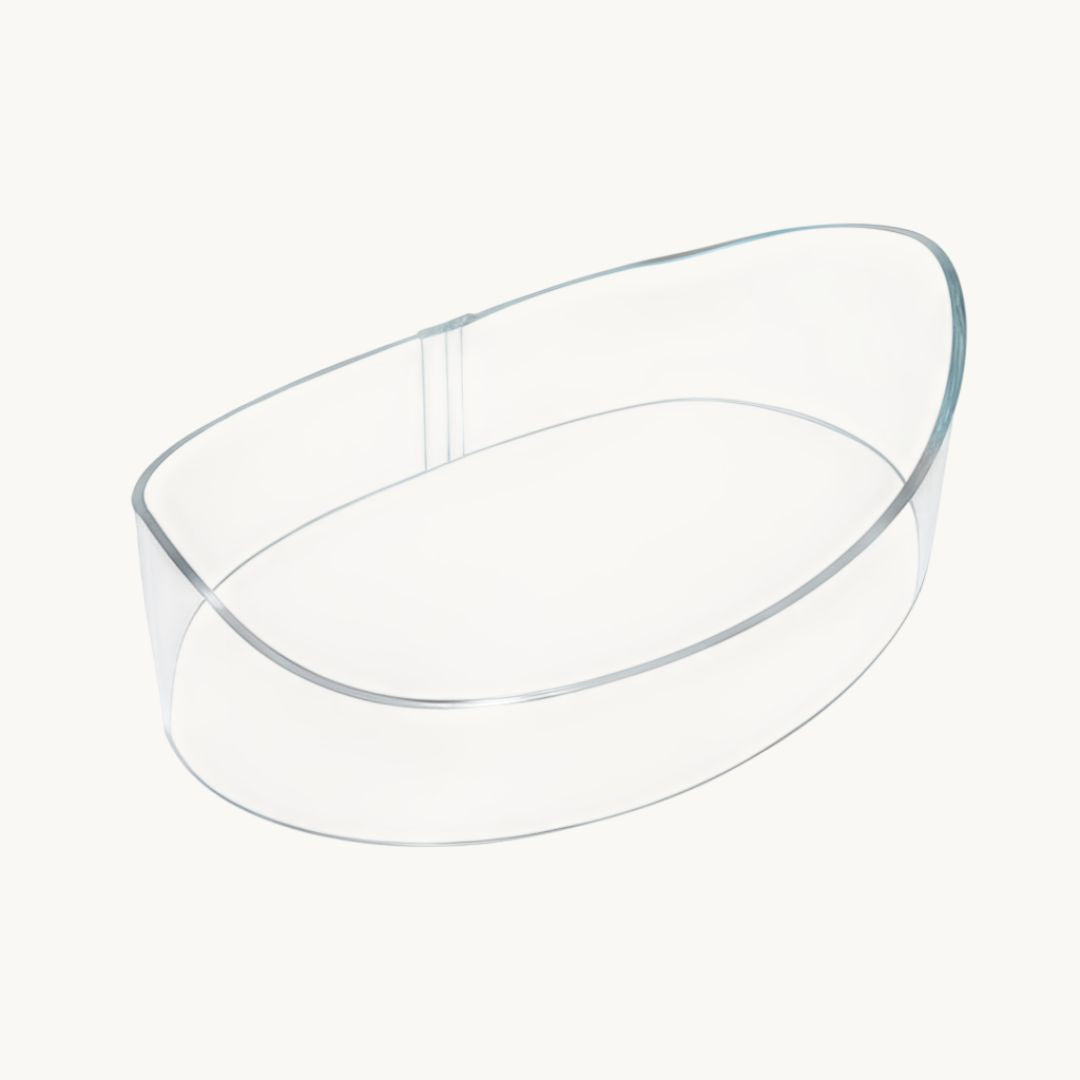 Art of Vedas Hrid Basti Yantra - Clear Glass Bowl for Ayurvedic Heart Chakra Oil Therapy and Chest Treatment