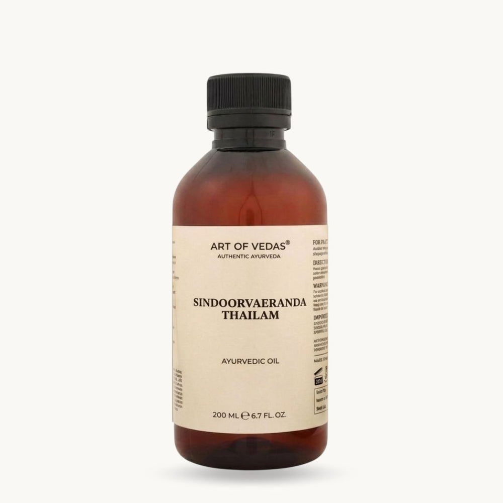 Art of Vedas, Sinduvarairanda Thailam, 200 ml, klassinen ayurvedinen Thailam