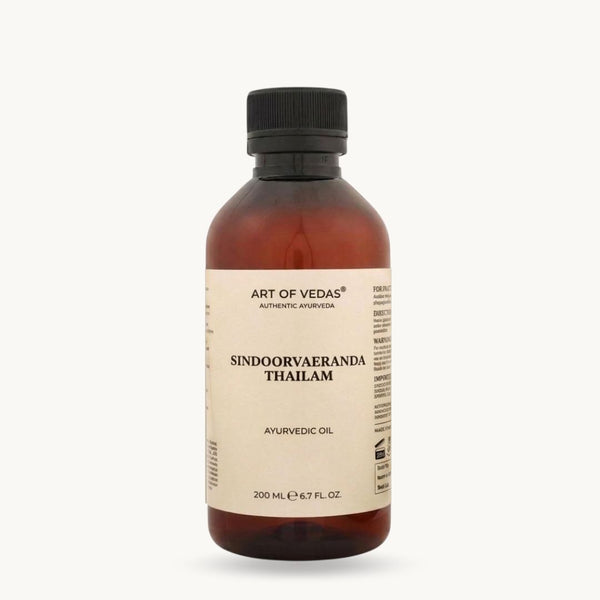 Art of Vedas, Sinduvarairanda Thailam, 200 ml, klassinen ayurvedinen Thailam