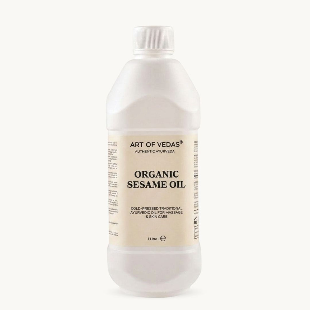 Art of Vedas, Luomu seesamiöljy, 1 Liter, klassinen ayurvedinen valmiste
